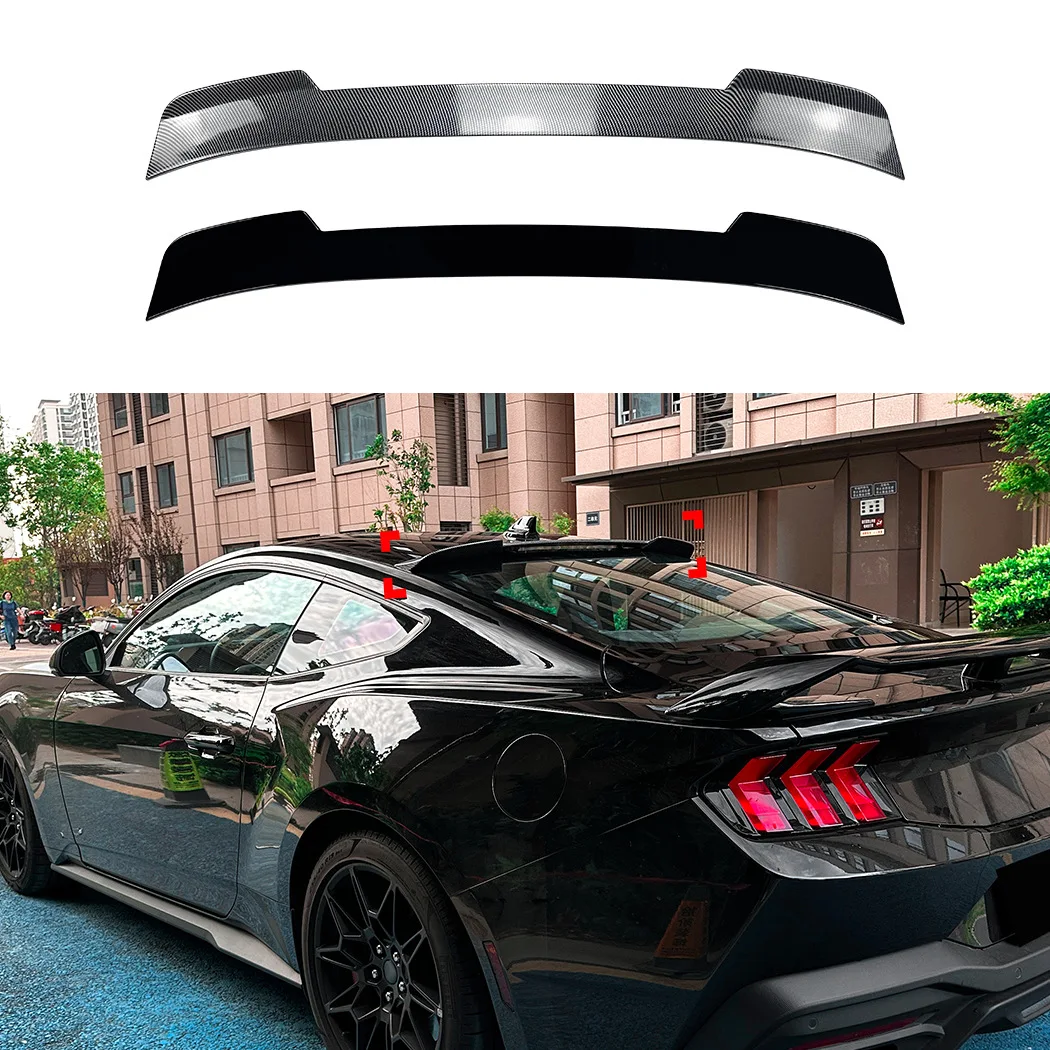 Alerón trasero de carbono negro para Ford Mustang MK7 2024
