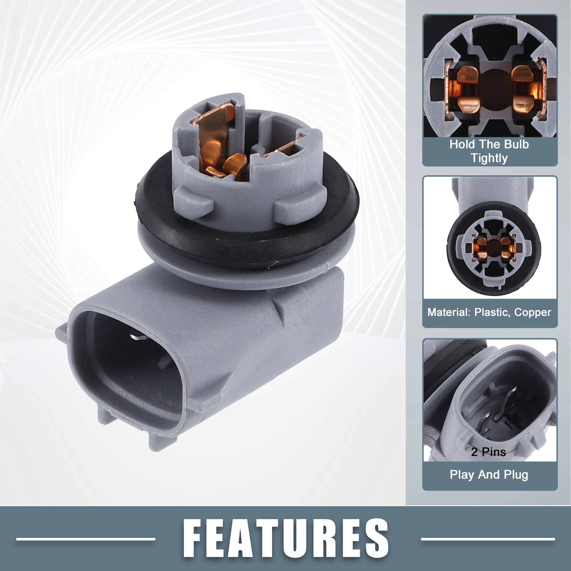 X Autohaux Portalámparas de matrícula 9007560005 – Lexus GS350/Yaris - imagen 3