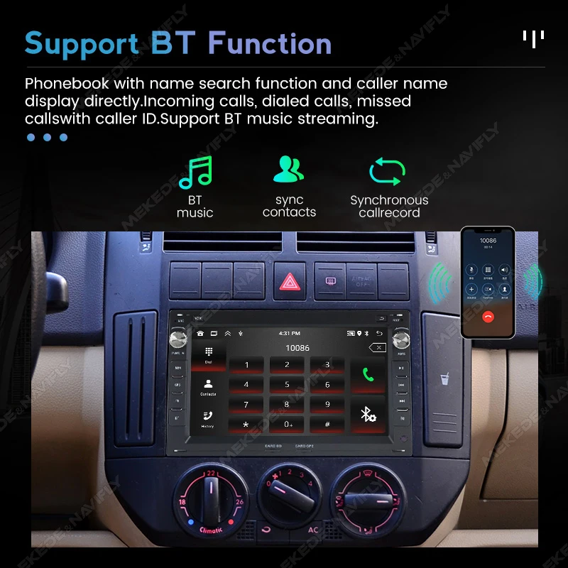 MEKEDE Autoradio Android 13 para VW Golf IV, Polo y Passat B5 - GPS - imagen 3
