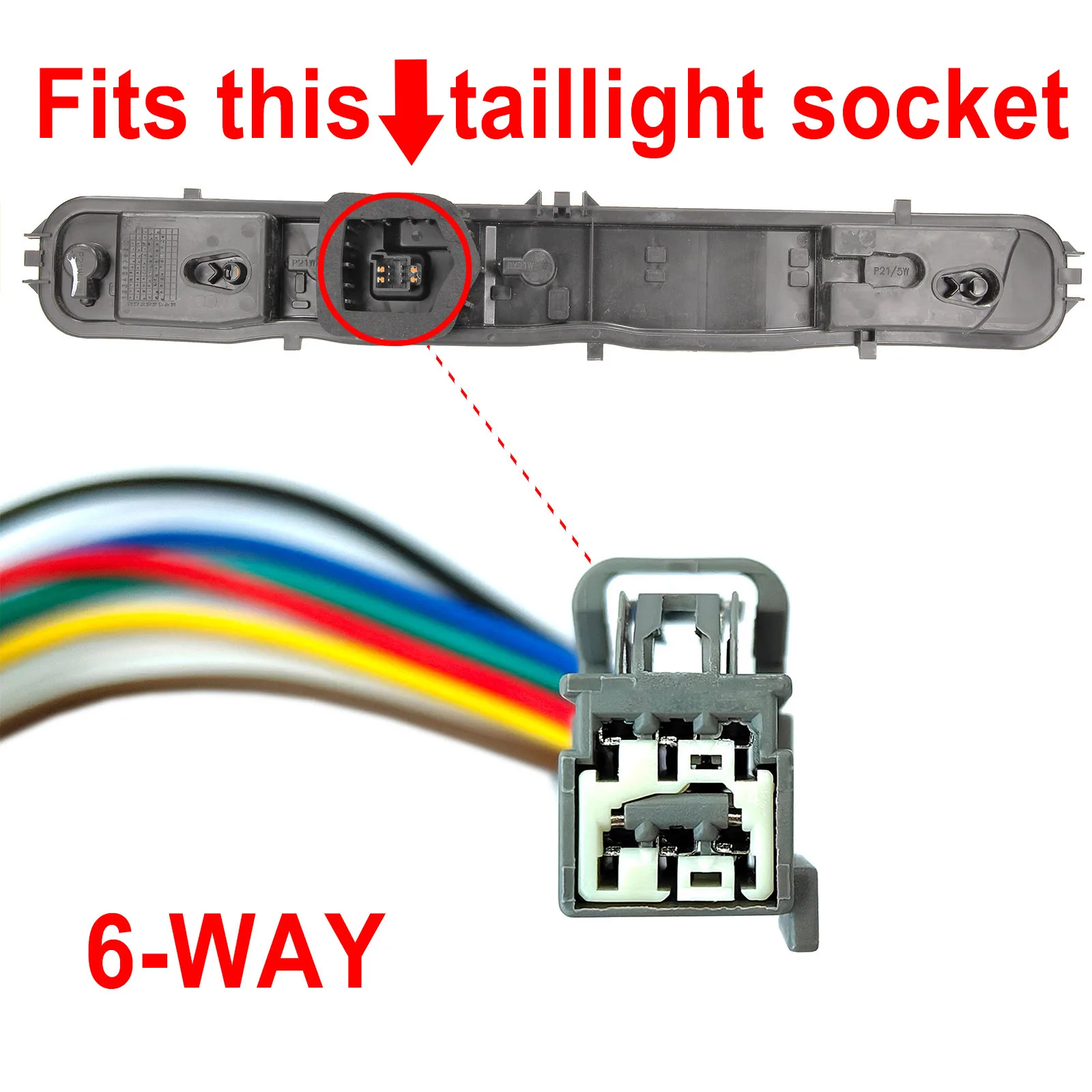 Bombilla trasera con arnes para Ford Transit Custom Tourneo 2014-2025 - imagen 3
