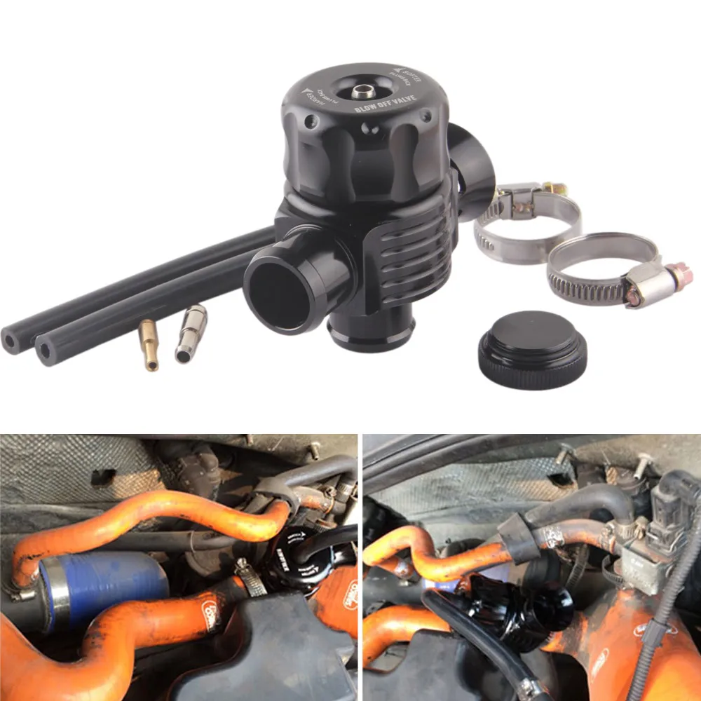 Válvula BOV turbo doble puerto aluminio 25mm – Compatible Audi VW Seat 1.8T