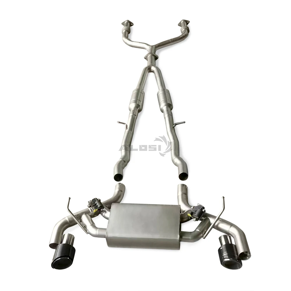 Escape cat-back de acero Infiniti Q60 y Q50 3.0T 2017-2024 con valvula - imagen 4