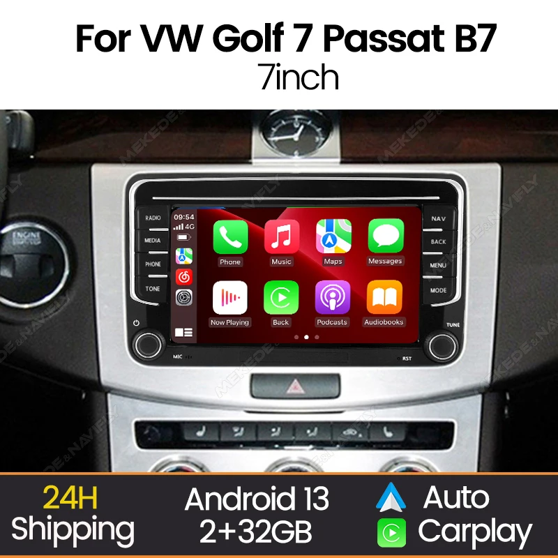 Reproductor multimedia Android 2DIN para VW y Skoda con CarPlay