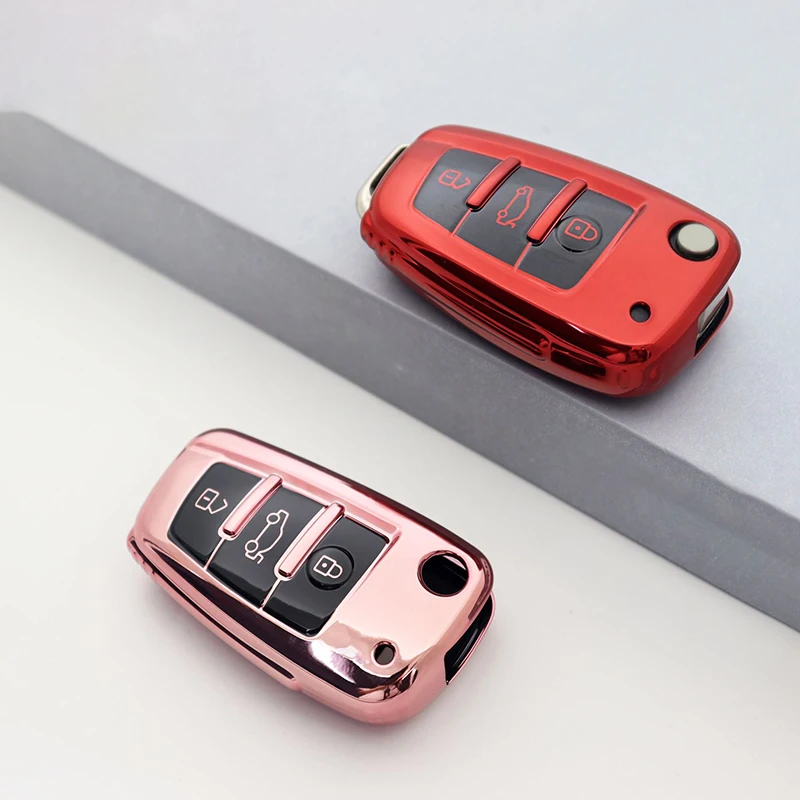 Funda TPU para llave Audi con tapa - A3/A4/A6/TT/Q3/Q7 para coche - imagen 4