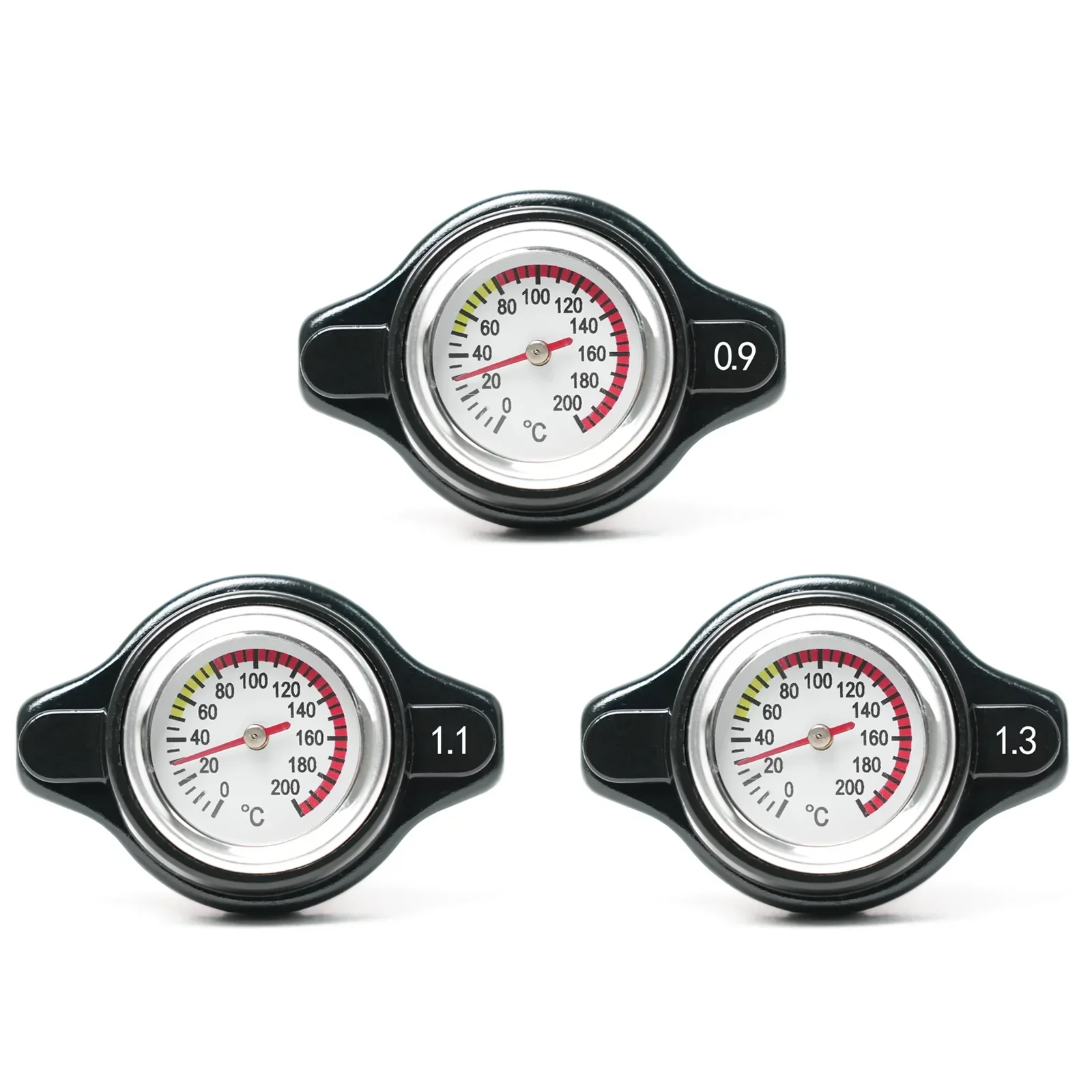 Tapa radiador termo roja con medidor temperatura – Universal - imagen 3