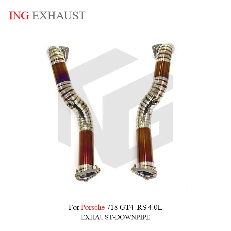Tubo de bajada ING para Porsche 718 GT4 RS 4.0 con protector térmico - imagen 3