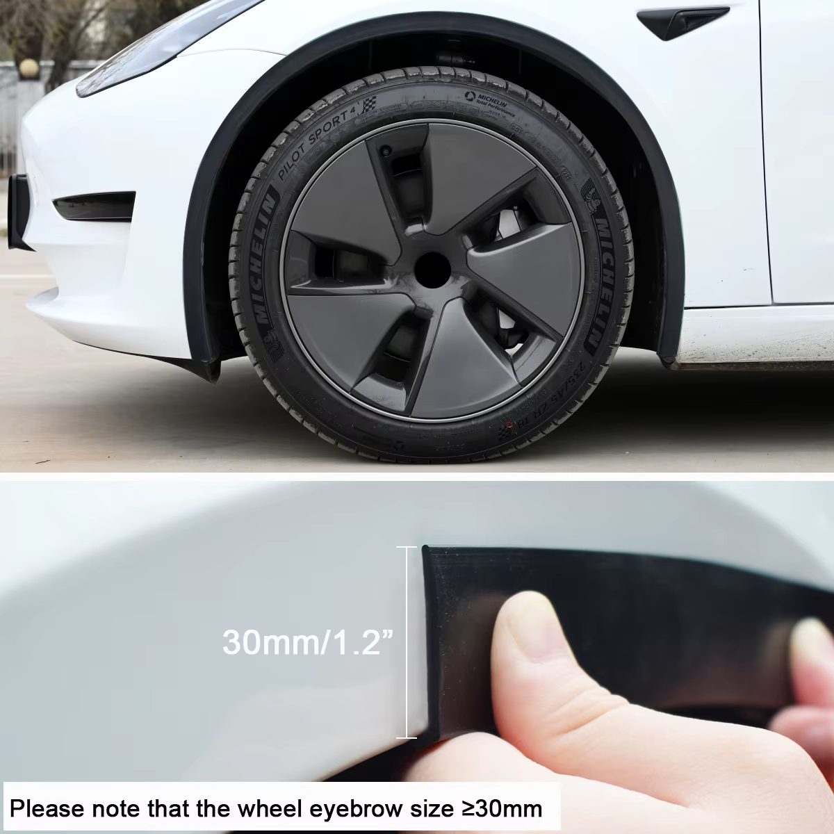 Aletines ensanchadores de paso de rueda para Tesla Model 3, S, X e Y - imagen 5