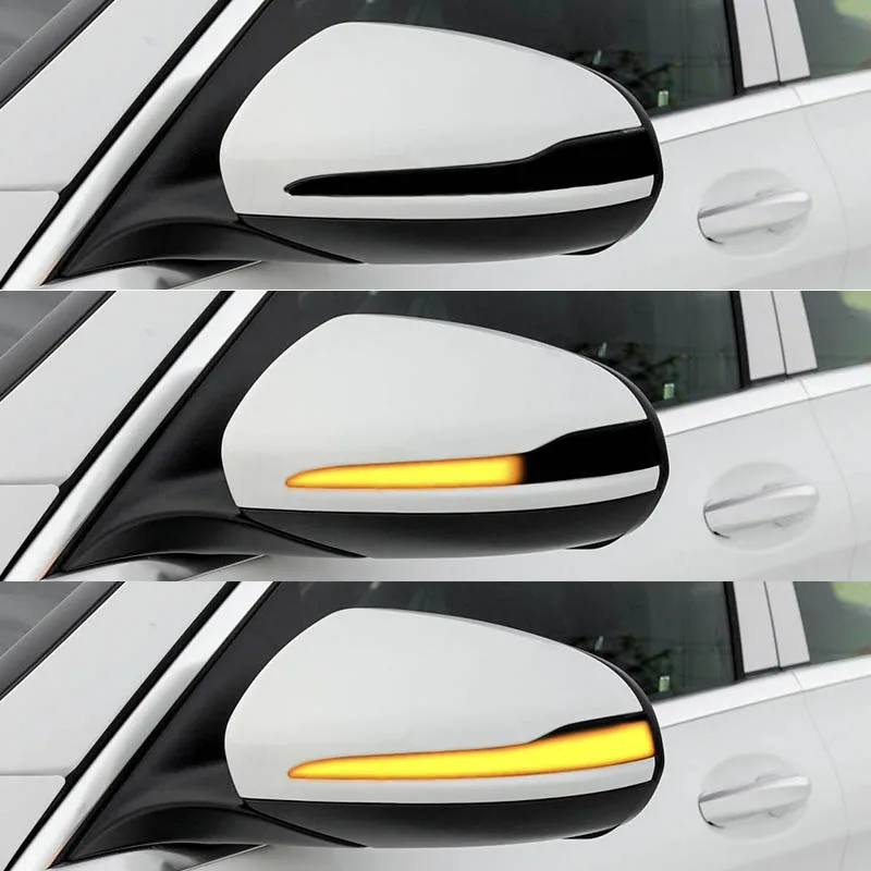 Para Mercedes Benz C E S GLC W205 X253 W213 W222 señal de giro dinámica ala lateral LED espejo retrovisor luz intermitente - imagen 3