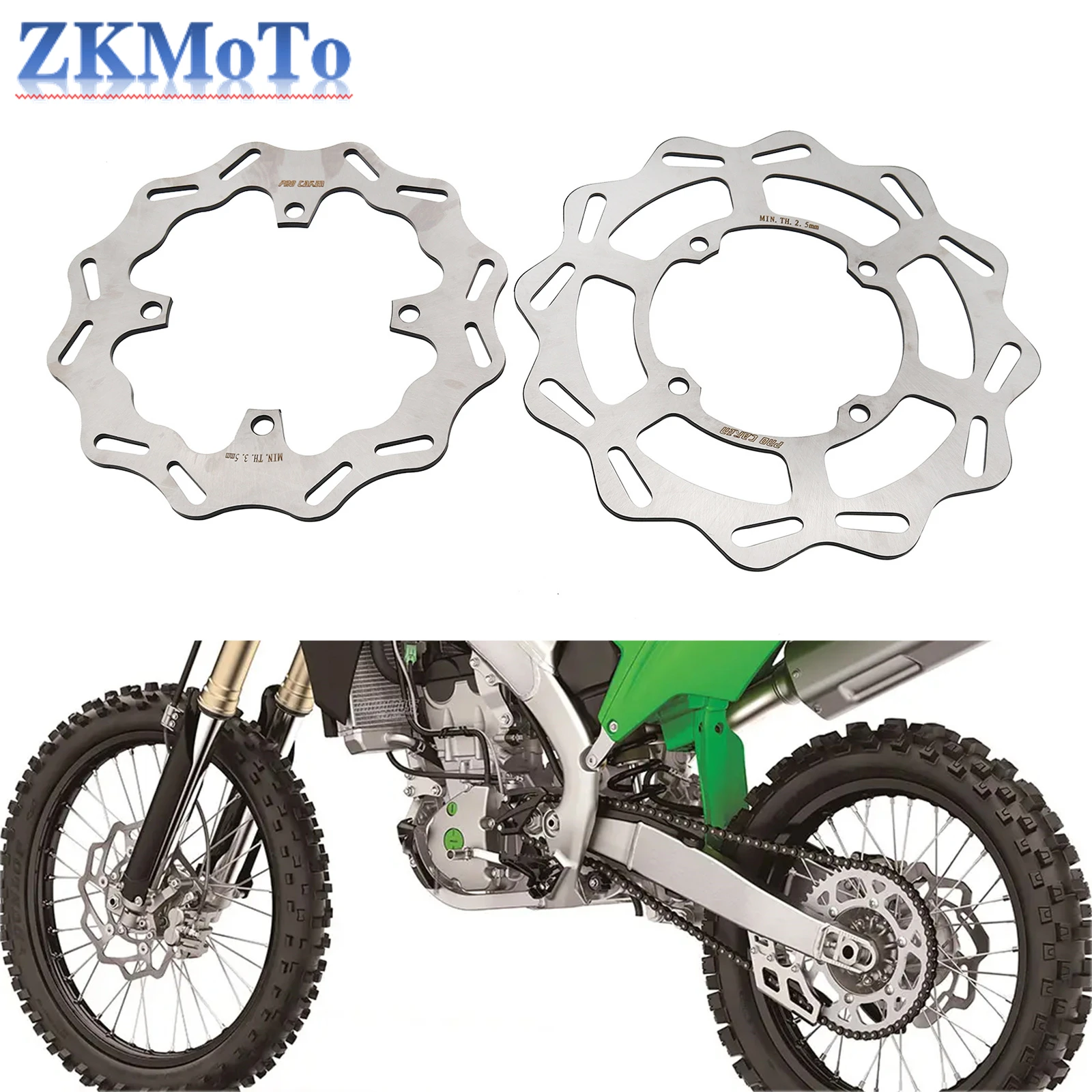 Disco de freno moto 240/270 mm para Kawasaki KX/KLX 2006-2021