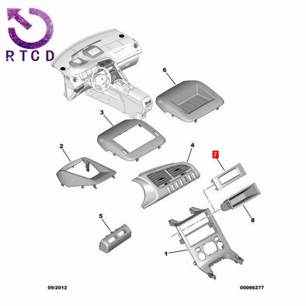 Panel de instrumentos 96787622 ZD para Peugeot 3008