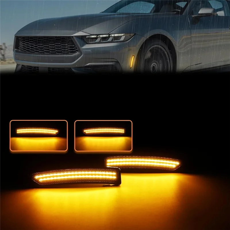 Lente ahumada guardabarros Ford Mustang 2024-2025 - Marcador lateral - imagen 4