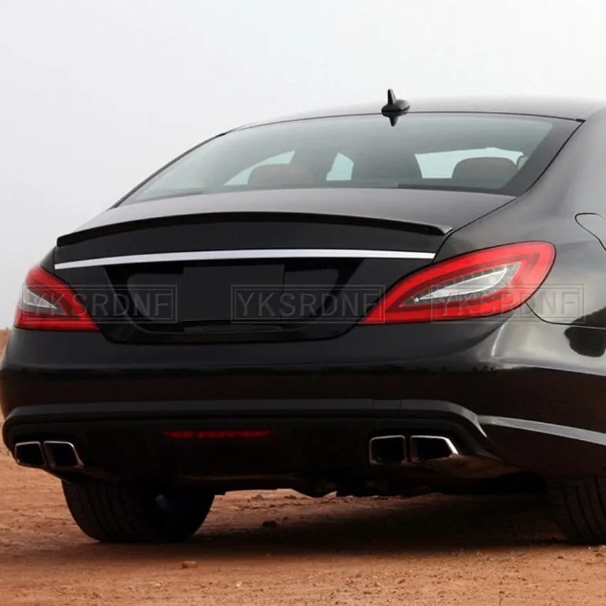 YKSRDNF-alerón trasero para Mercedes CLS Class W218, alerón negro para maletero, estilo AMG 2011, 2012, 2013, 2014, 2015, 2016 - imagen 3
