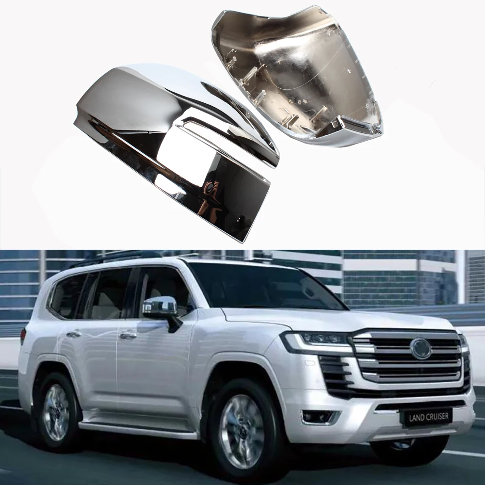 Espejo retrovisor cromado para Toyota Land Cruiser LC300 2021-2024