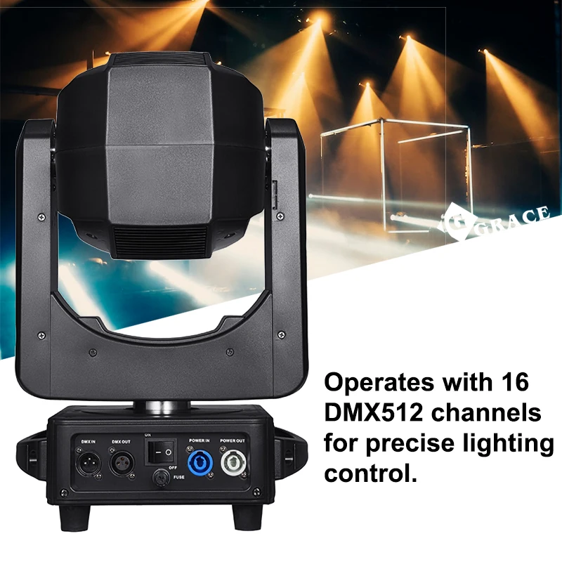 Igracelite gran oferta equipo de iluminación de escenario cabezal móvil profesional 3 en 1 295 cabezal móvil de luz con efecto de haz afilado - imagen 4