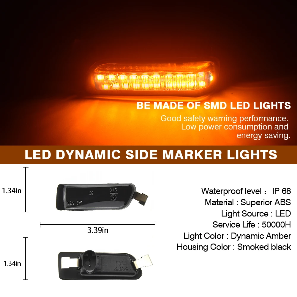 Intermitentes laterales LED secuenciales Audi A8/A8L/S8 D3 4E Quattro - imagen 2