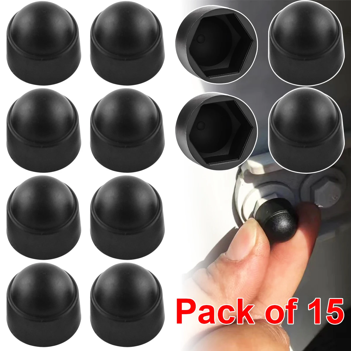 Embellecedores hexagonales plástico para tornillos M6 M8 M10 universal