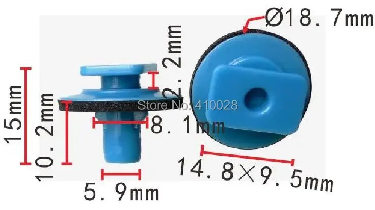 Shhworldsea 90990-1KA0B Clip de embellecedor de puerta Nissan - imagen 2