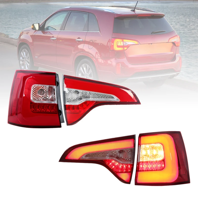 Piloto trasero LED para Kia Sorento 2013-2015, freno y marcha atrás