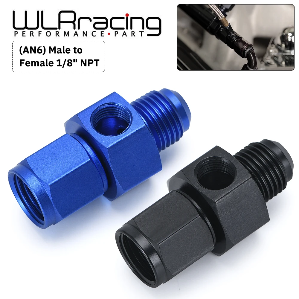 Adaptador AN6 hembra a macho 1/8 NPT sensor presión aceite