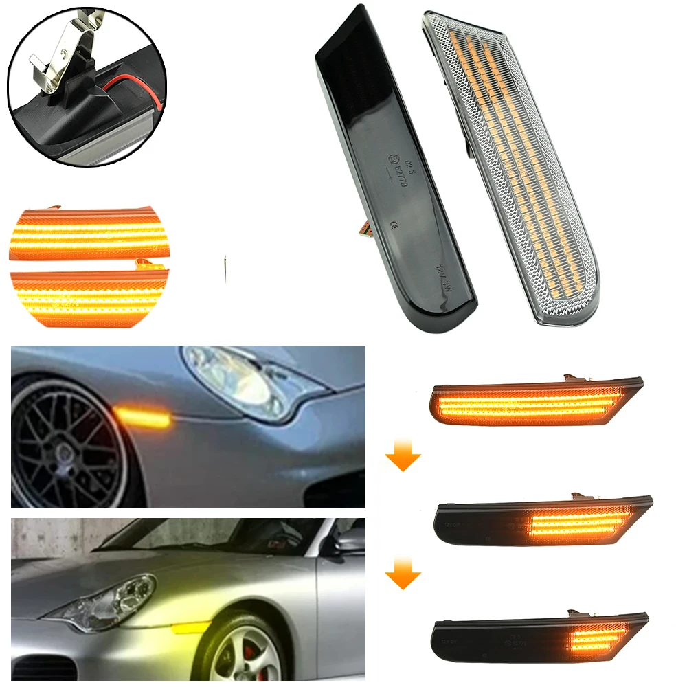 Intermitente lateral LED secuencial para Porsche 911/Boxster 996/986 - imagen 5