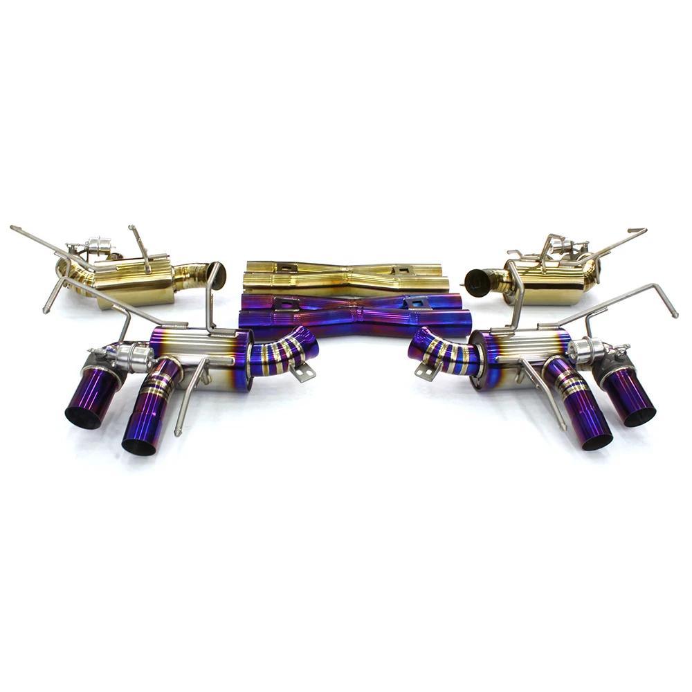 Tubo de escape Catback de aleación de titanio Deleville para Ferrari F12 Berlinetta 6,3, tubos de escape modelo de Escape de acero inoxidable - imagen 3