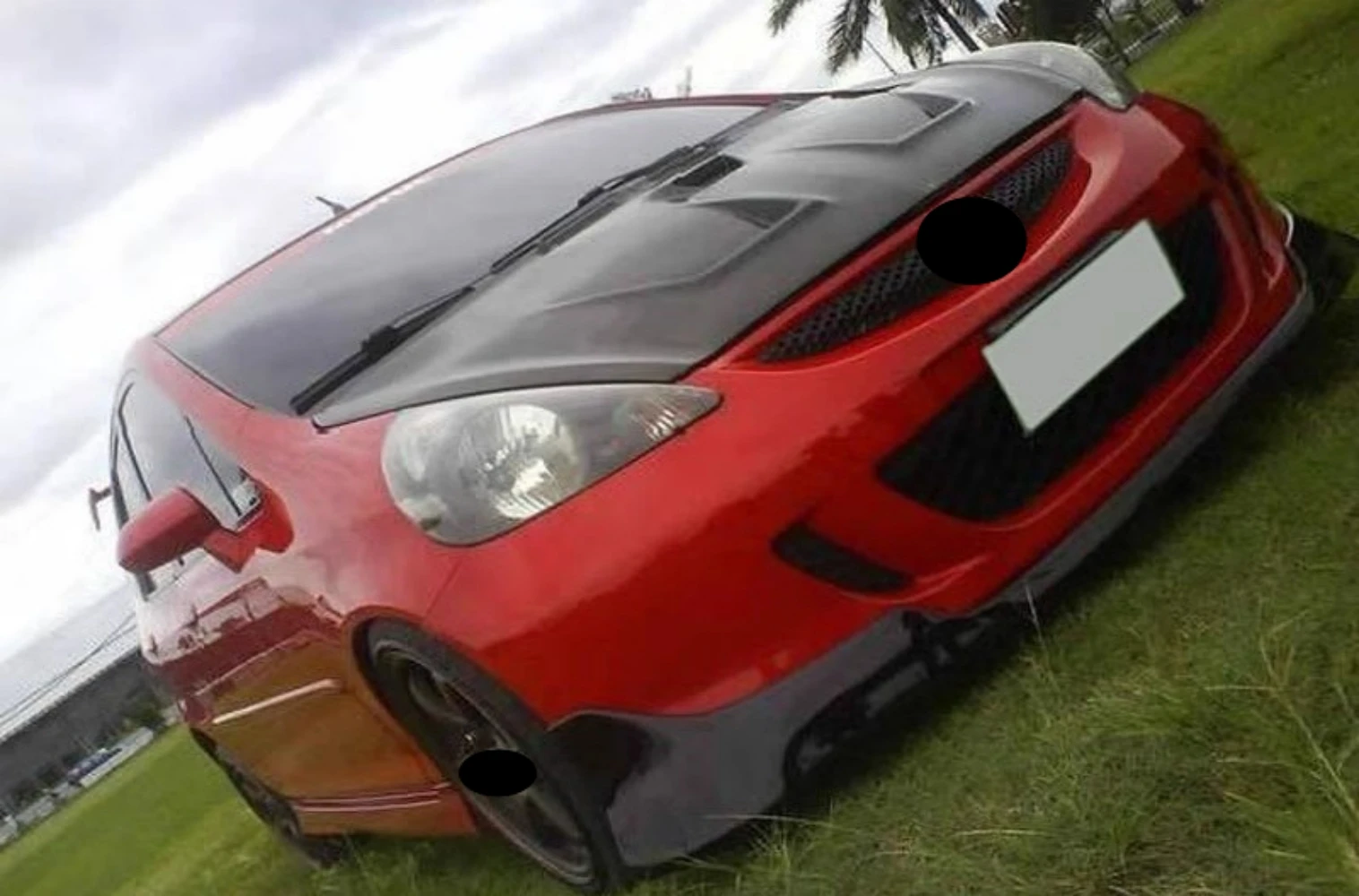 Capó motor fibra de carbono Honda Fit/Jazz GD3 tuning - imagen 5