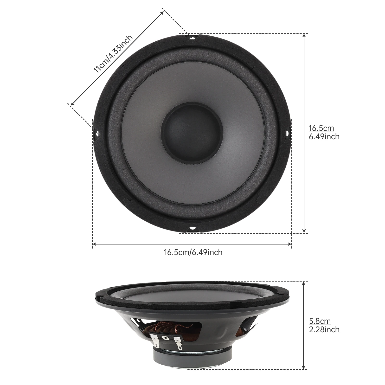 Altavoz coche 6,5 pulgadas - mejora sonido y graves - imagen 2