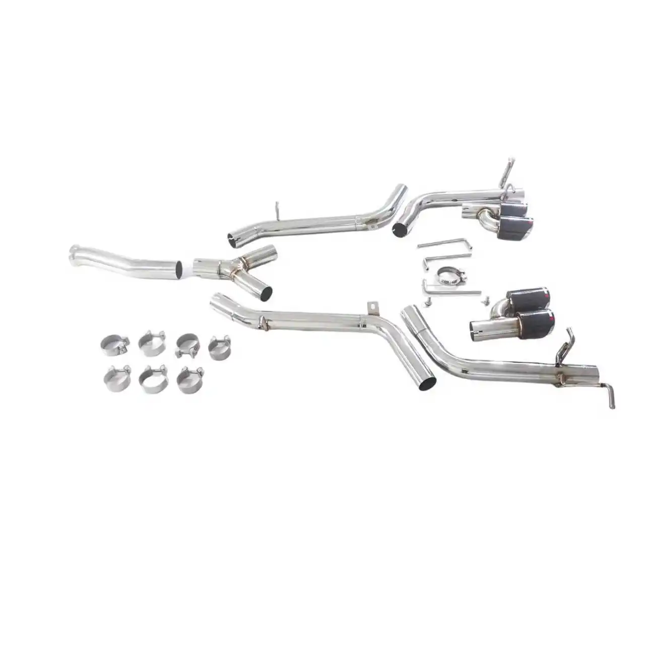 Escape cat-back GFC de acero inoxidable – Mercedes W204 C180/C200/C260 - imagen 2