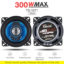 Altavoz coaxial 4″ 300W 2 vías rango completo – Pack 2 uds para coche