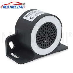 Bocina de marcha atrás con alarma pitido IP67 LED negra