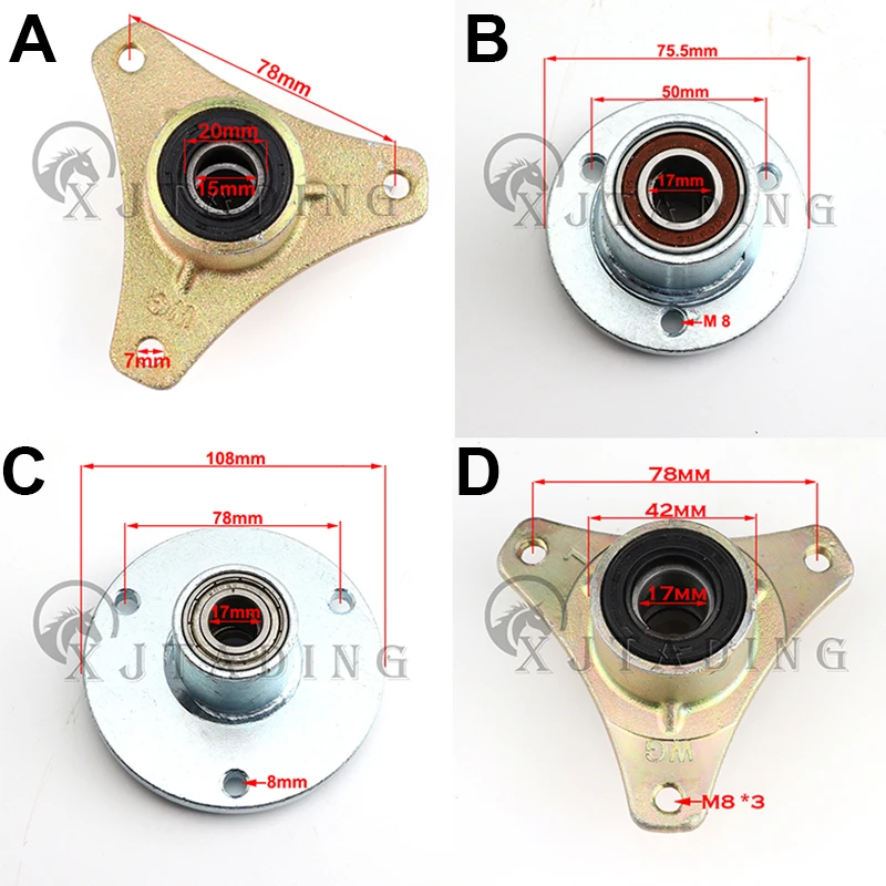 Cubo de rueda delantera para karting ATV y UTV