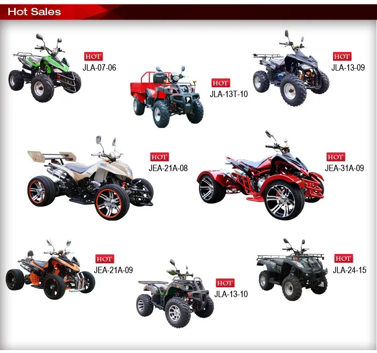 Quad infantil vista frontal con faros y espejos