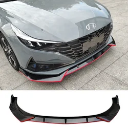 Splitter delantero Hyundai Elantra CN7 2020-2021 con difusor y aleron