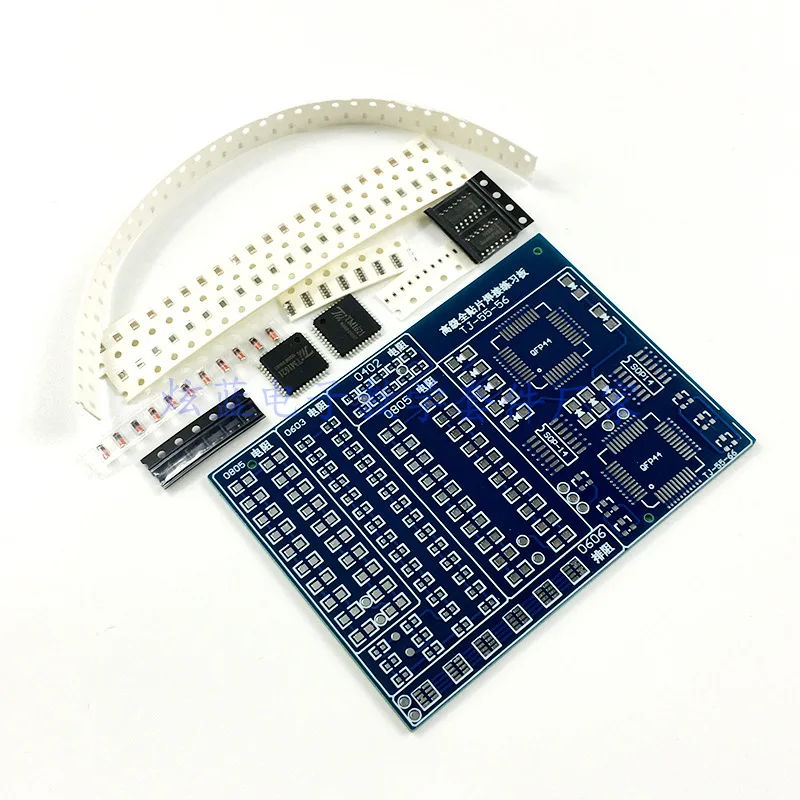 Tablero de práctica SMD y componentes incluidos