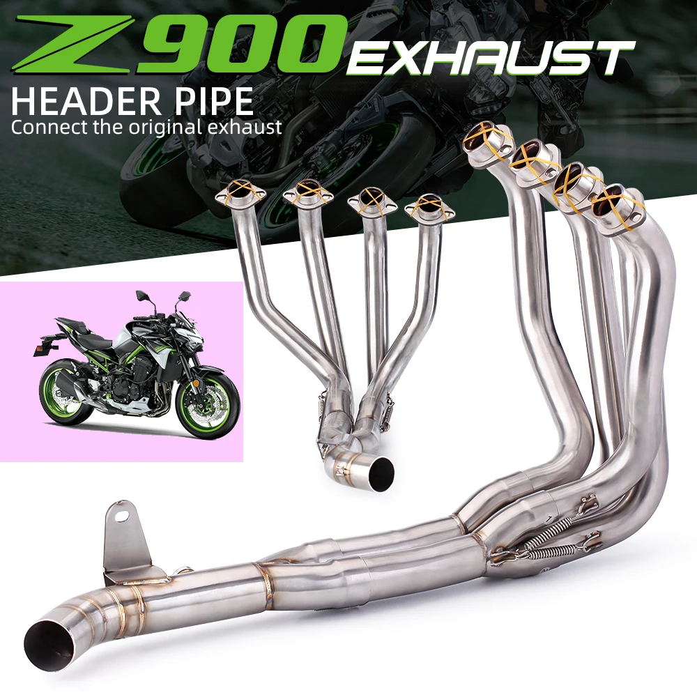 Sistema de escape completo Z900 con tubo frontal y conexión