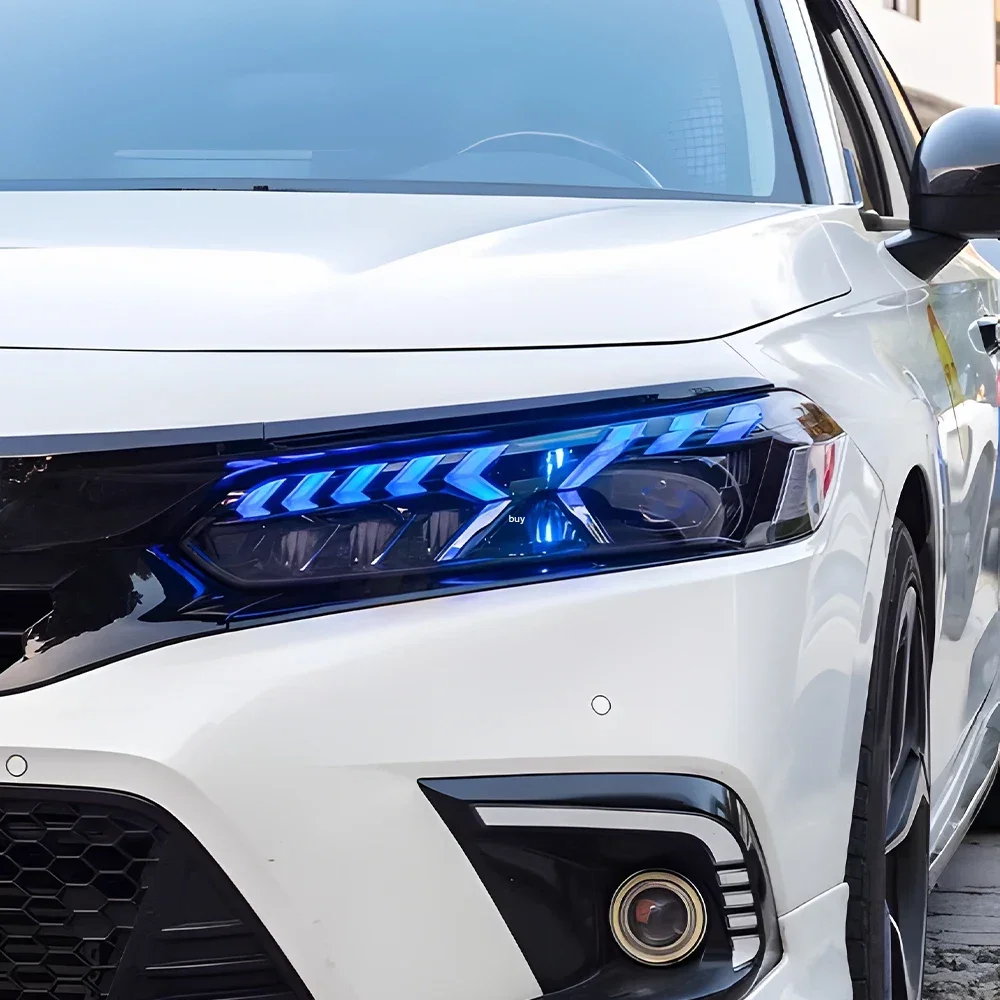 Faros delteros LED Honda Civic XI generación con lente proyector dinámica (2022-2023) - imagen 3