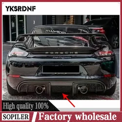 Difusor trasero de carbono para Porsche 718 Cayman/Boxster 982