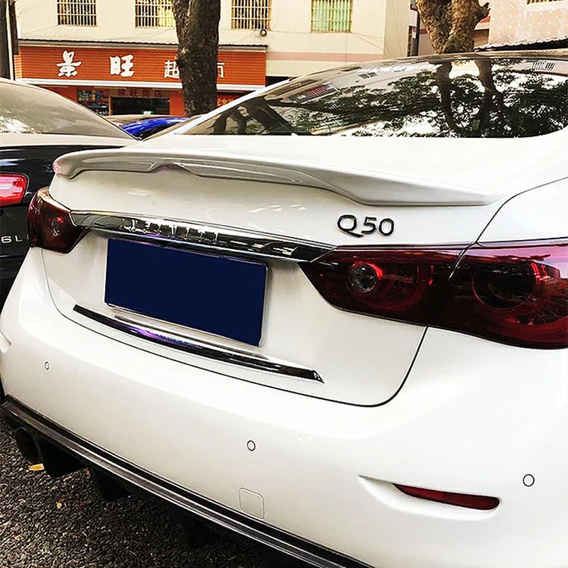 Alerón cola de pato negro Infiniti Q50 S 2014 - imagen 3