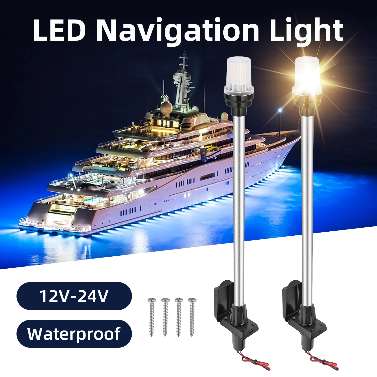 Instalación sencilla de la luz LED para barco