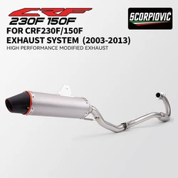Escape completo Honda CRF230F y CRF150F enduro para motocicleta