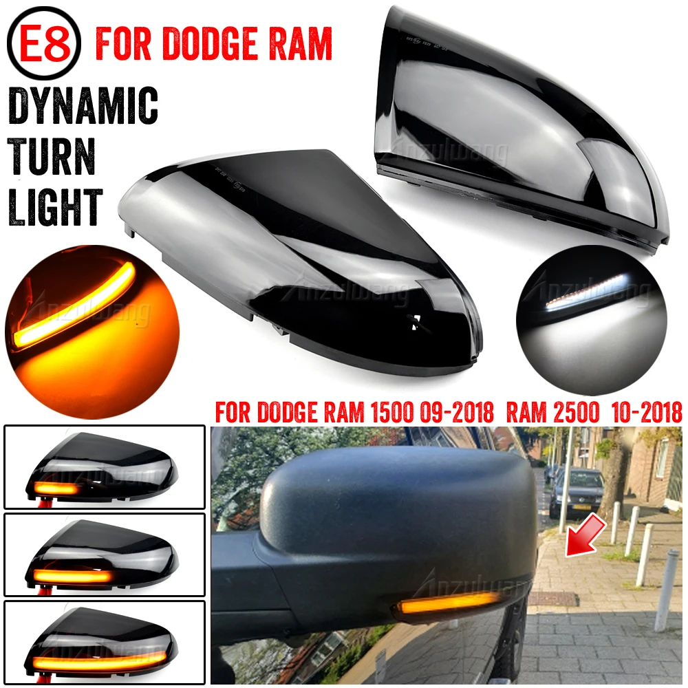 Intermitentes dinámicos de retrovisor Dodge Ram 1500 2009-2018 - imagen 3