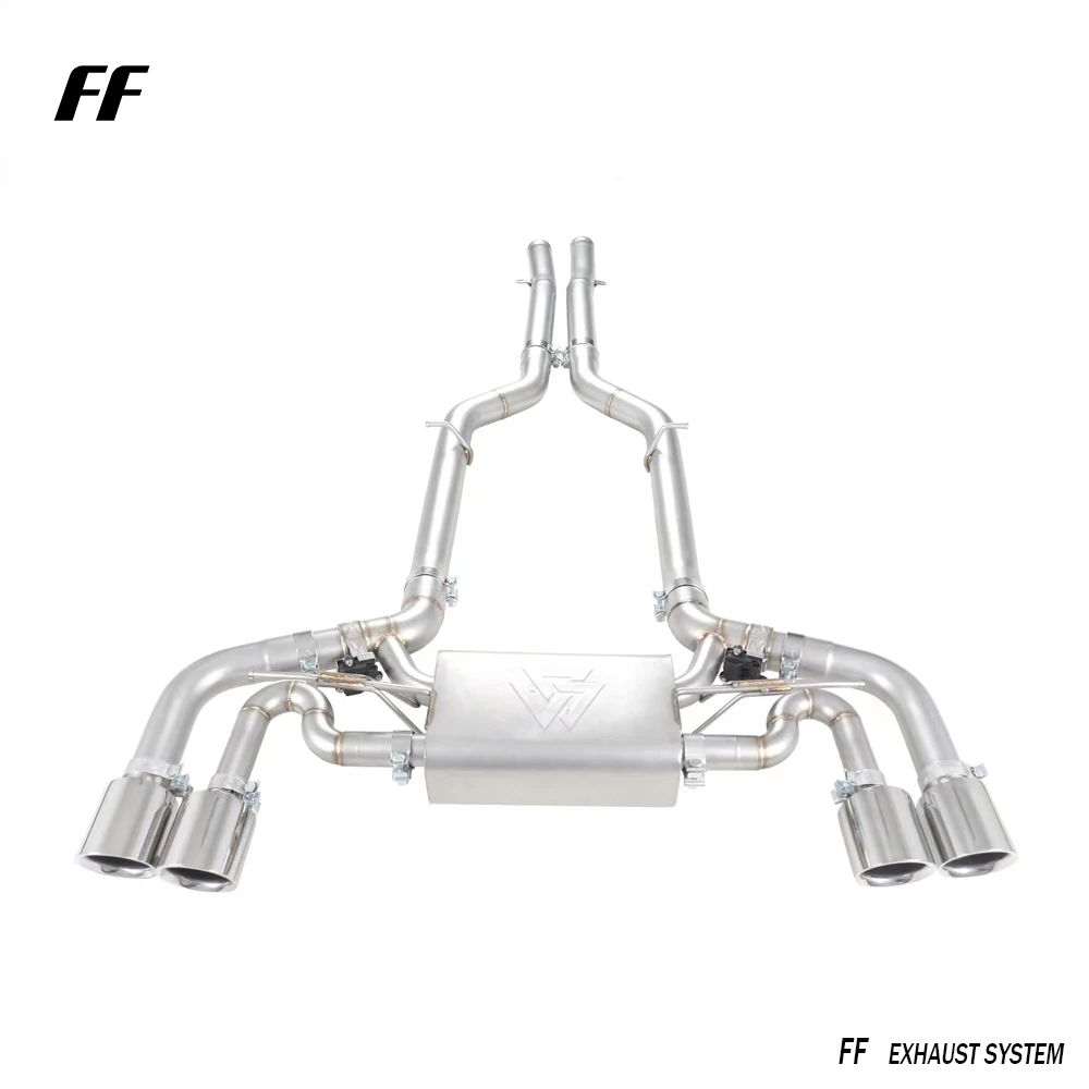 Kit de escape Valvetronic visto en el suelo del taller