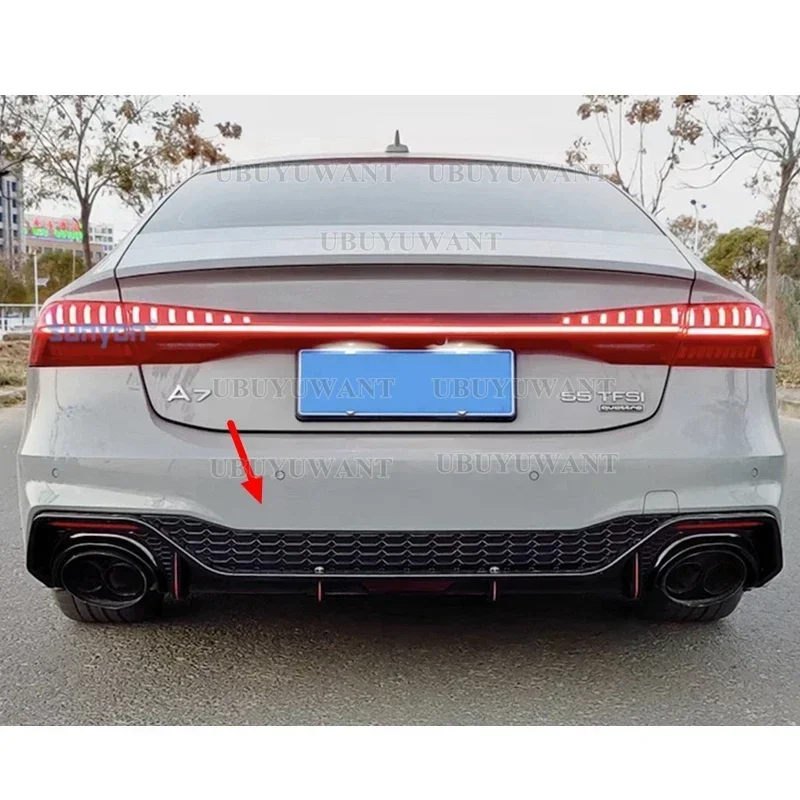 Difusor trasero con alerón labio - Audi A7 S7 Sline 2019-2020 - imagen 4