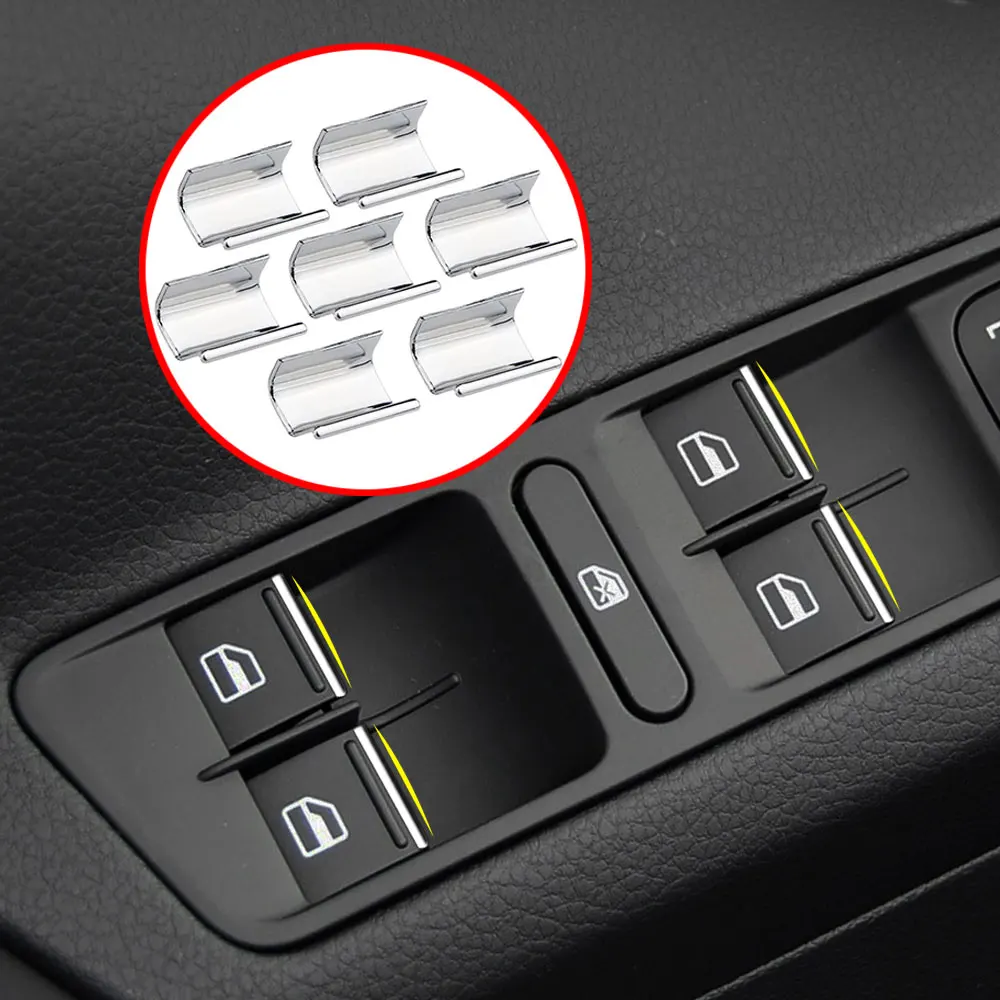 Pegatina interruptor elevalunas con lentejuelas - VW Tiguan 2018-2020