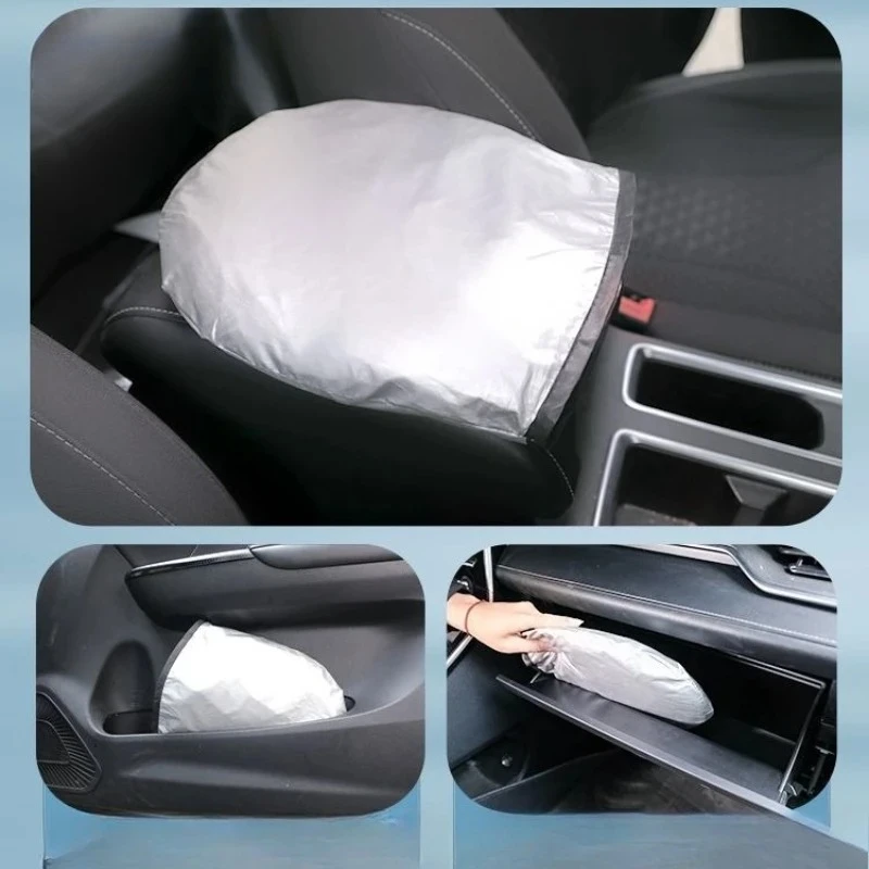 Para Xpeng G6 2023 2024, parasol para parabrisas de coche, bloques, Reflector de rayos UV, cubierta protectora para visera de ventana de coche, Parasol plegable, 1 pieza - imagen 4