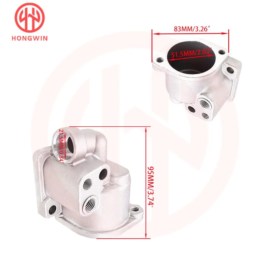 Carcasa termostato refrigerante Hyundai Accent/Scoupe 1.5 - imagen 2