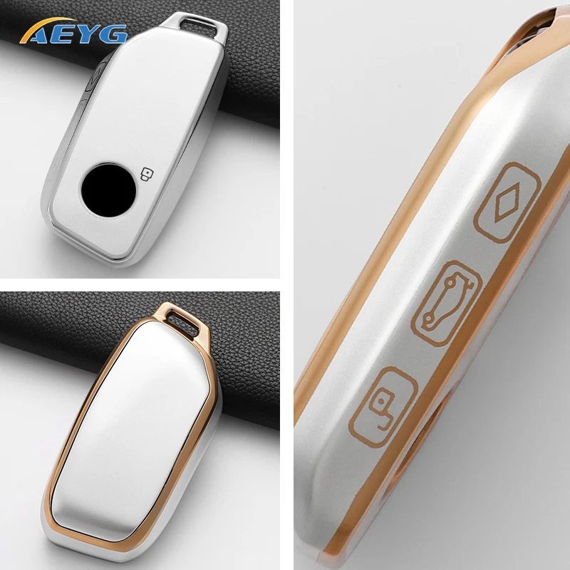 Funda TPU dorada llave BMW X7 7 Series X5 IX XM - G07 G70 - imagen 5