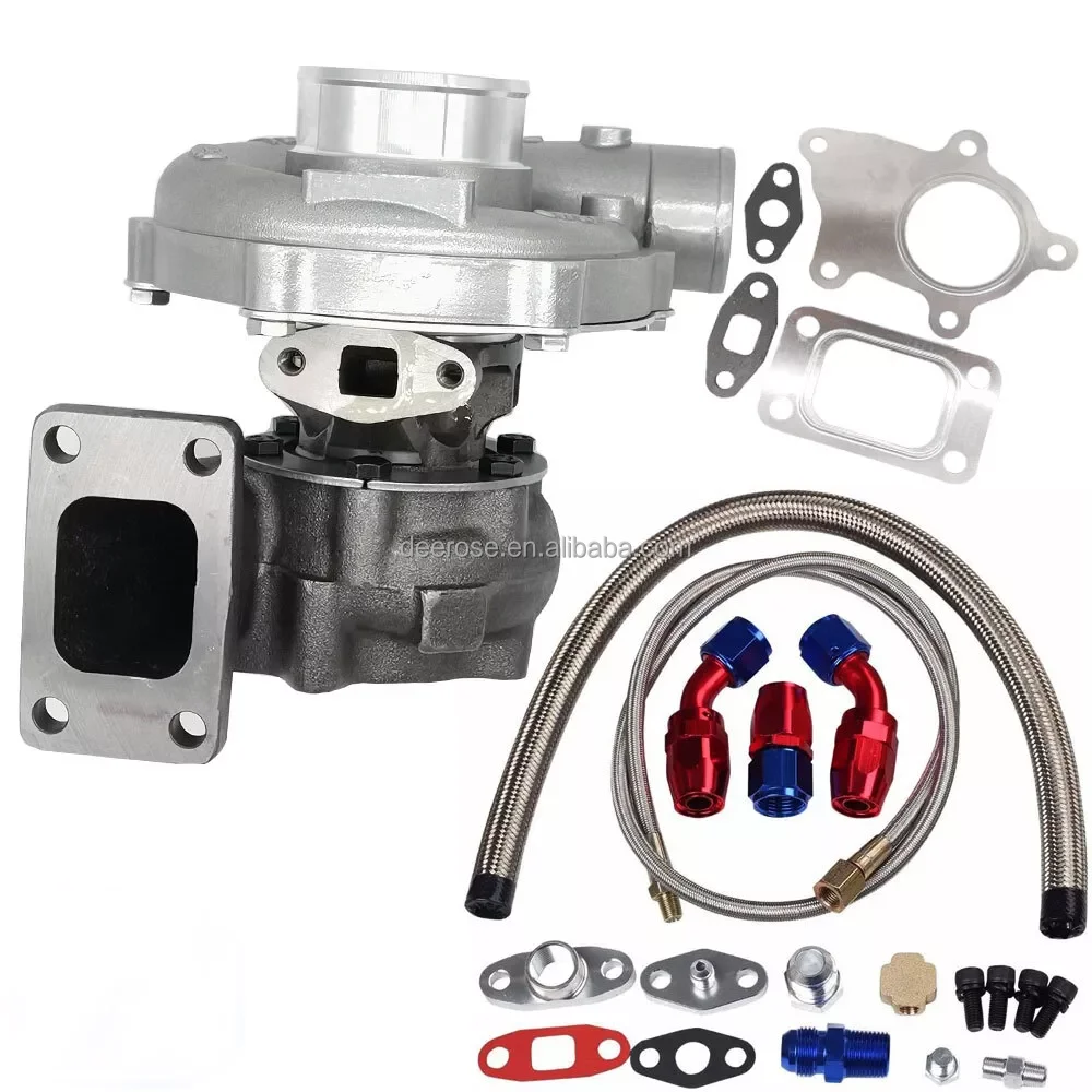 Turbocompresor T04E T4 73 TRIM 400HP con kit drenaje