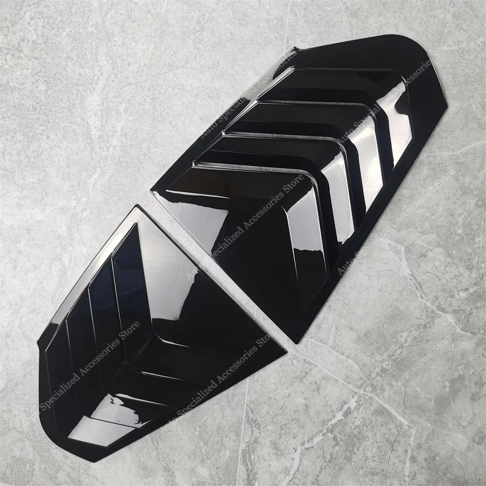 Persianas de ventana trasera brillantes para BMW F40 118i 120d 120i 128ti M135i 2019-2024, kits de carrocería de alerón de ventana triangular trasera - imagen 4