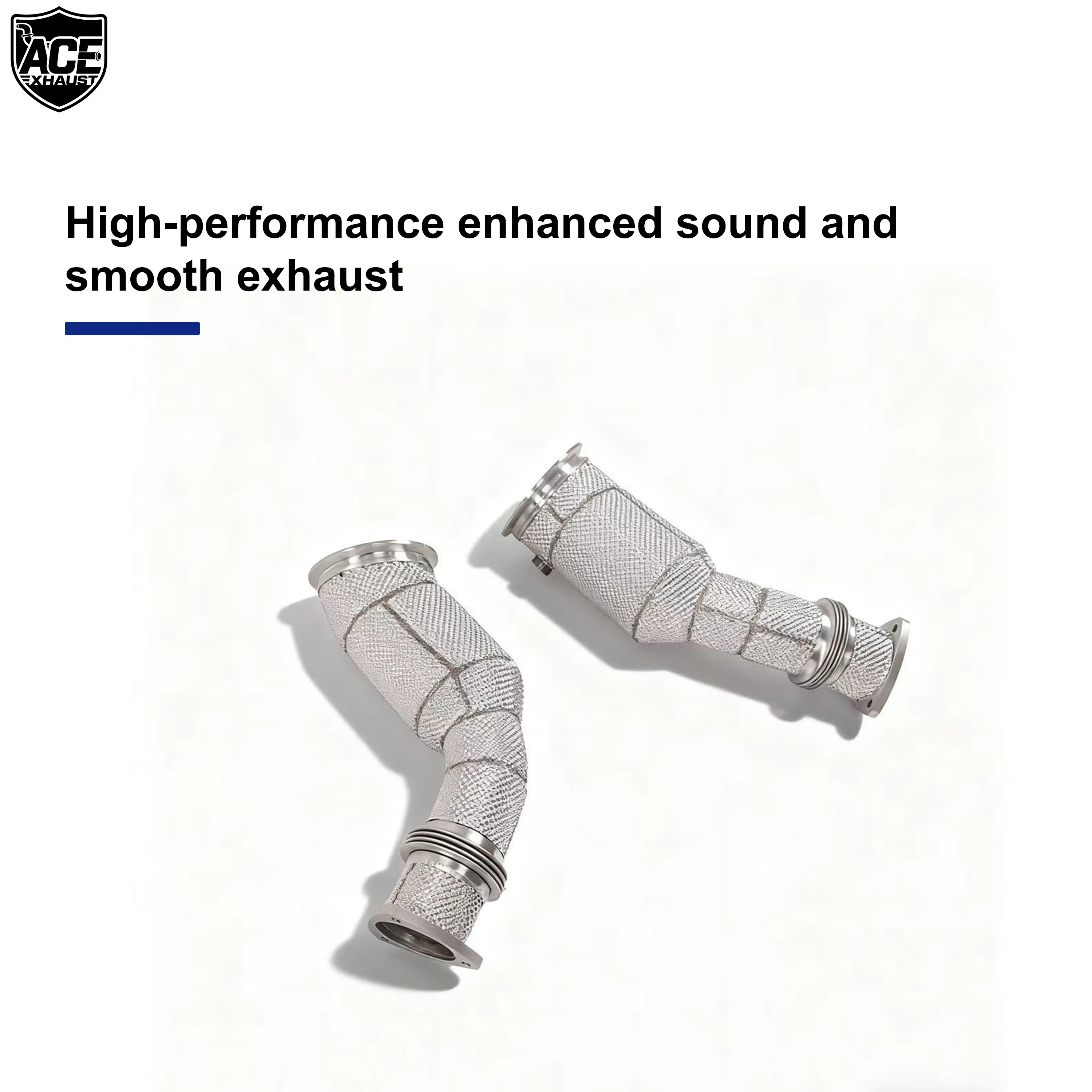 Downpipe ACE RVS Racing con escudo térmico – Aston Martin DB11 5.2T - imagen 3